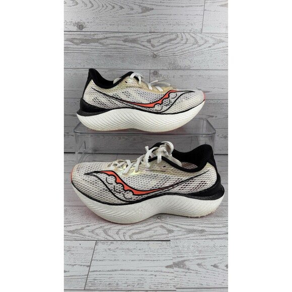 Saucony Shoes - Saucony Endorphin Pro 3 White ViZiRed Women's size 7.5 Running Shoes #451